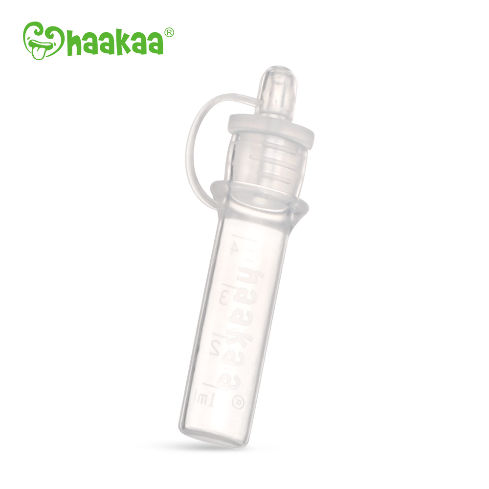 Cốc hứng sữa non Haakaa. Chất liệu silicone cao cấp. Không chứa BPA, PVC và phthalate. Dung tích 4ml