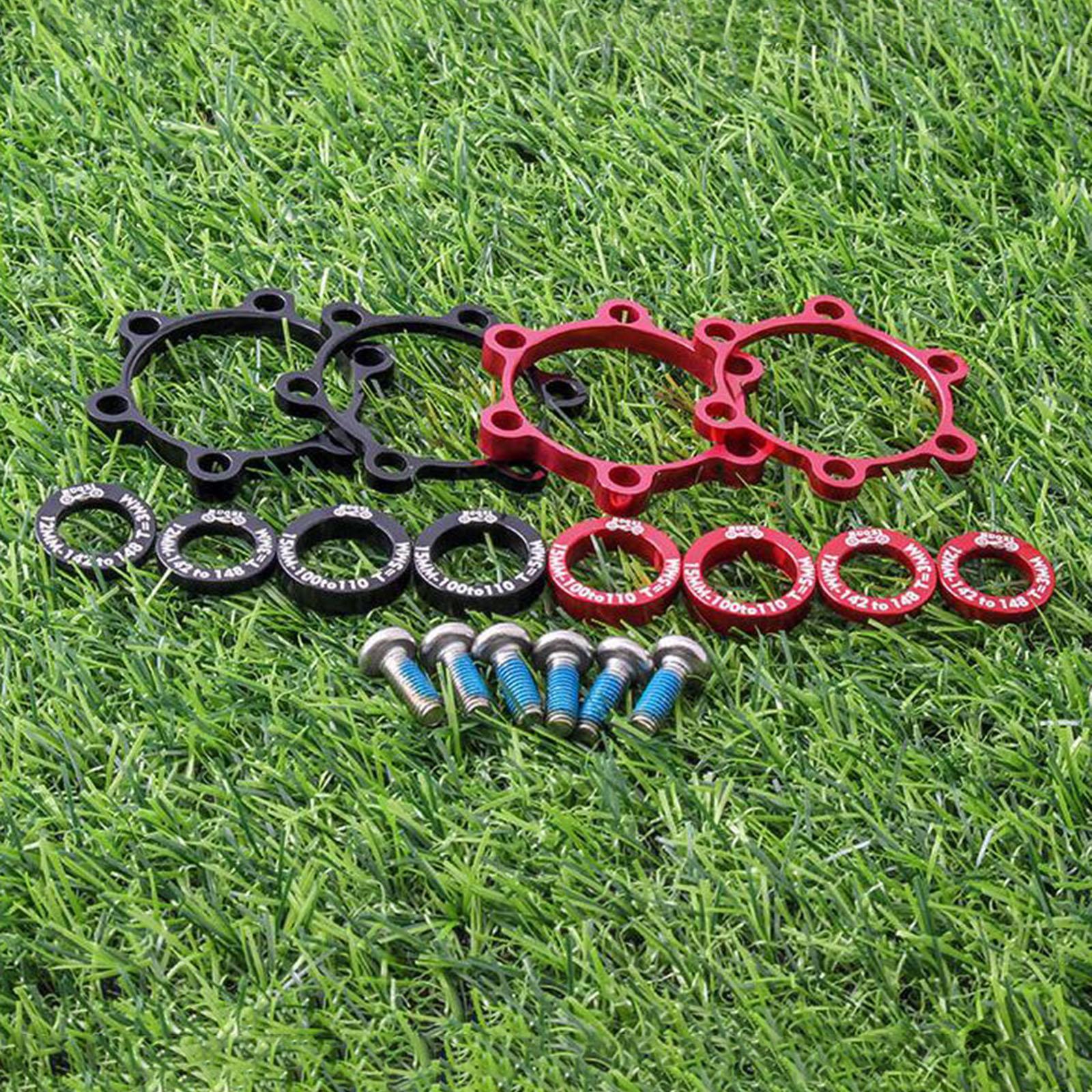 Front Rear  Boost Hub Conversion Adapter 6 Bolt Cycling Parts 5mm Red