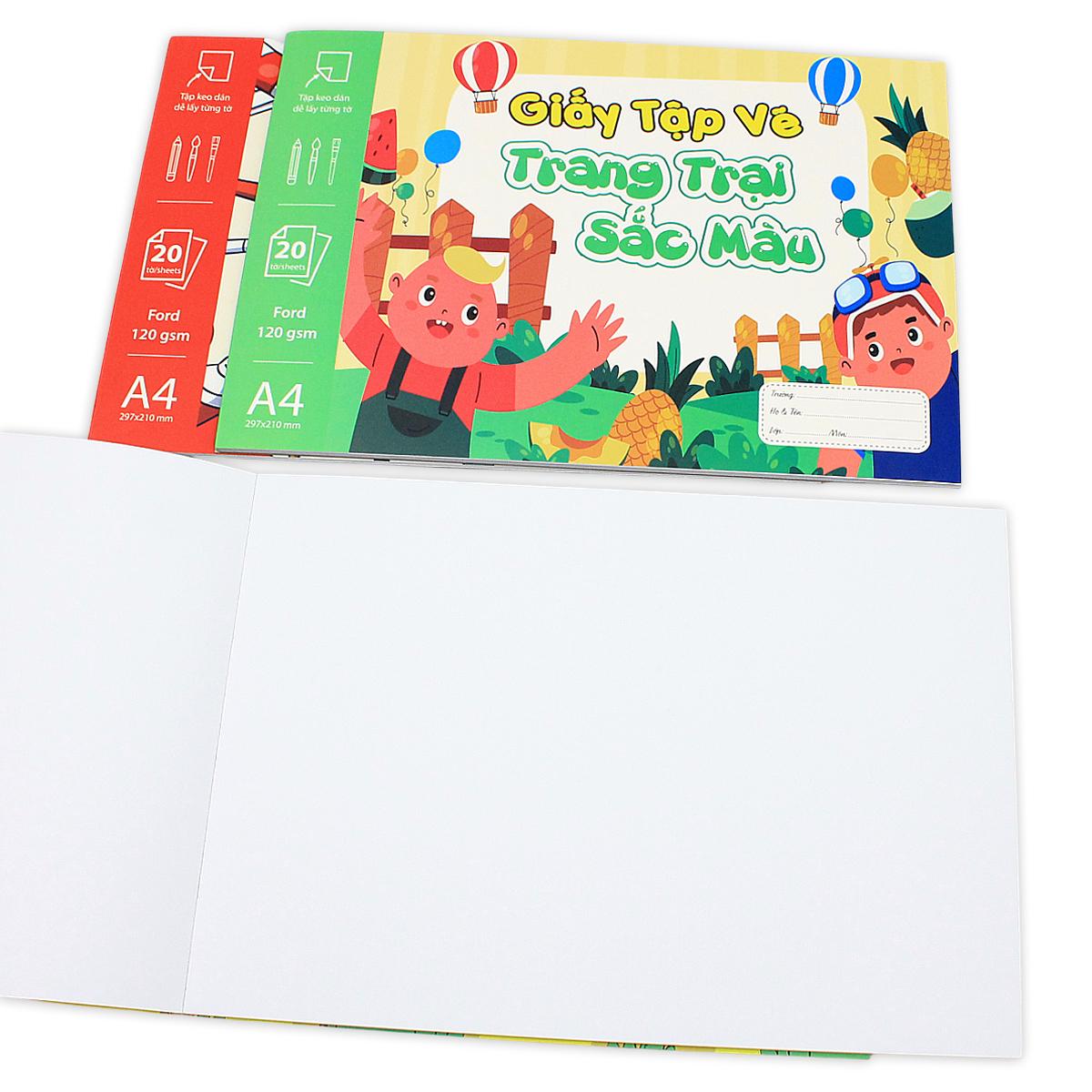 Tập Vẽ A4 - 40 Trang 120gsm - The Sun - Sắc Màu Nhí