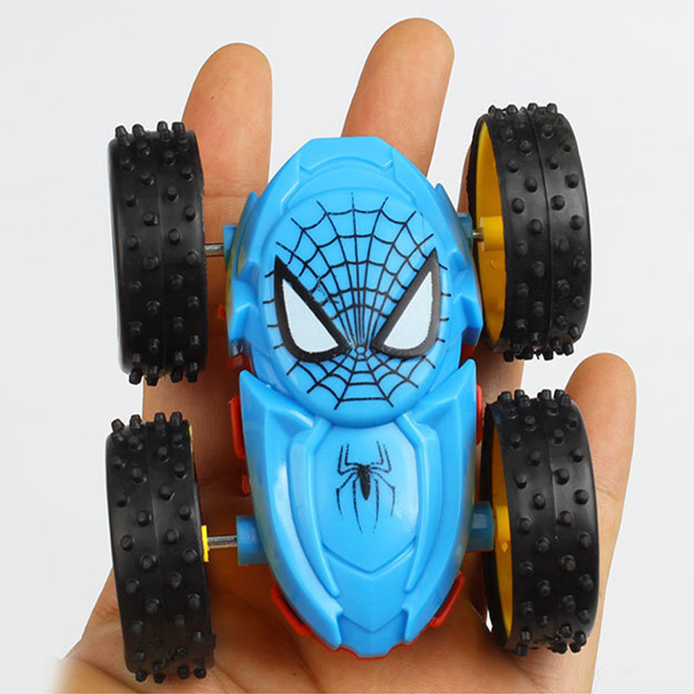 Đồ chơi xe ô tô địa hình bánh đà quán tính, chống lật 360 độ chạy trên mọi địa hình, nhựa nguyên sinh an toàn, hình người nhện Spider Men, Dan House DH11-Hàng chính hãng