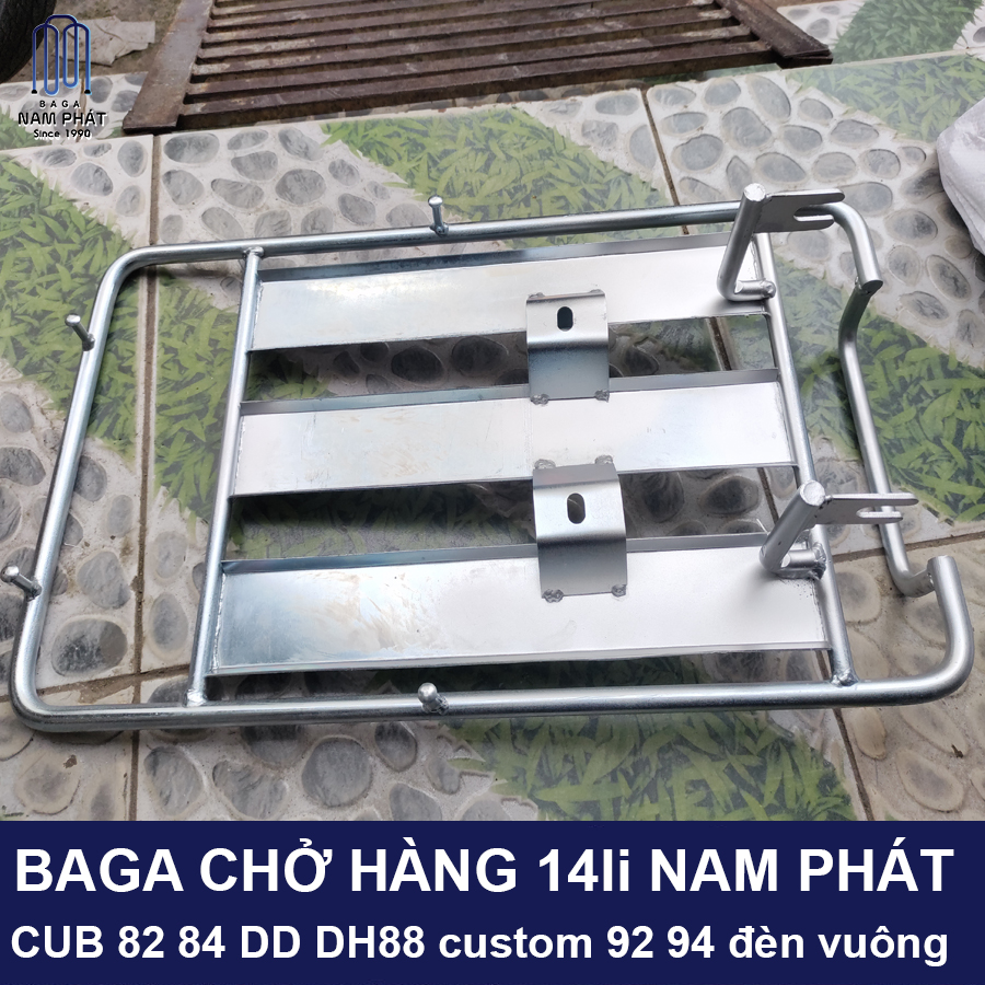 Baga Chở Hàng Cub 82 84 DD DH88 custom 92 94 đèn vuông 14 li đặc Nam Phát Bắt Chết, Thay Cảng cố định