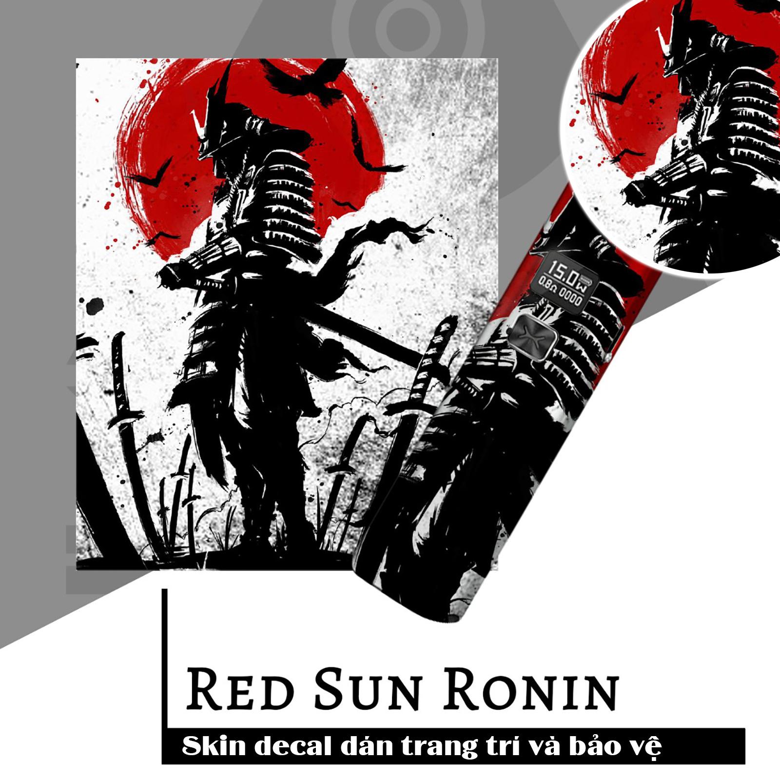 Skin dán Xlim V1, V2, SE mẫu Red Sun Ronin (dễ dán, đã cắt sẵn chi tiết)