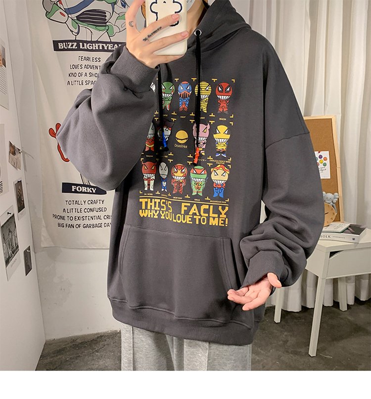 Áo Hoodies nỉ ngoại form rộng WHY YOU LOVE TO ME TiH053
