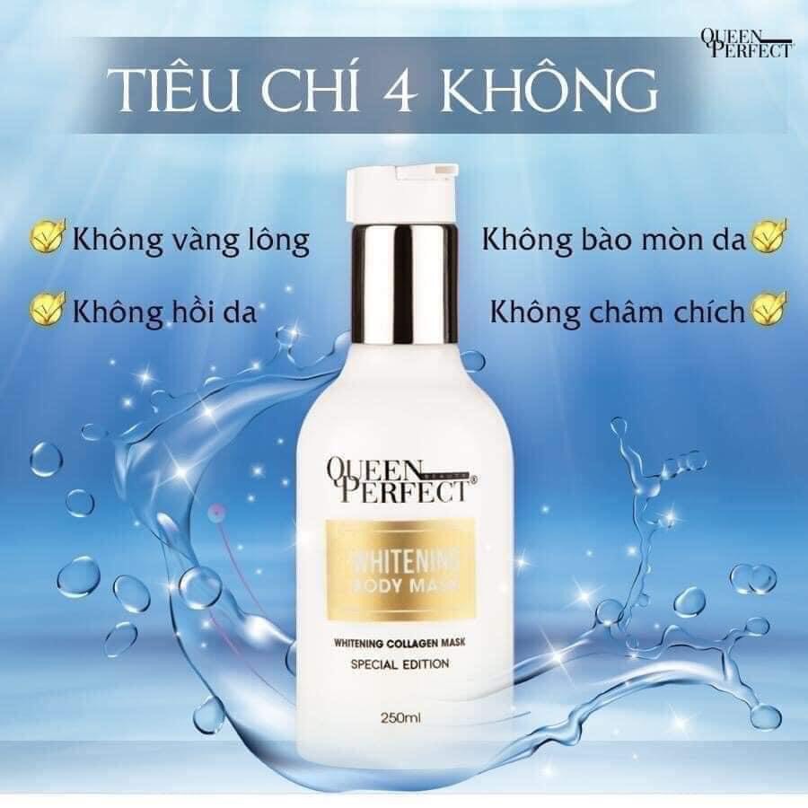 Ủ Trắng Yến Tươi Body Queen Perfect Dưỡng Trắng Mờ Thâm Không Bắt Nắng An Toàn Cho Da