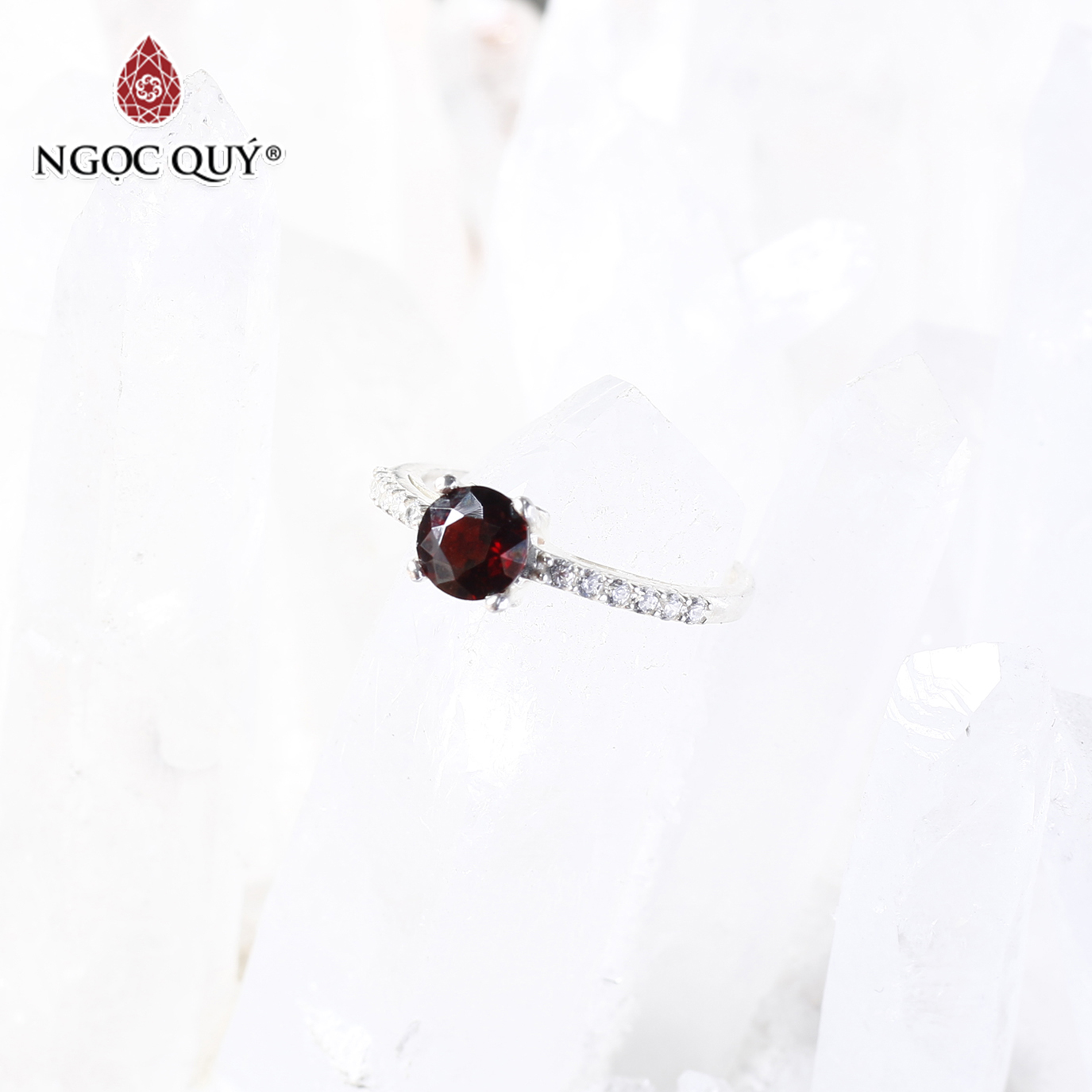 Nhẫn bạc nữ đá thiên nhiên - Ngọc Quý Gemstones