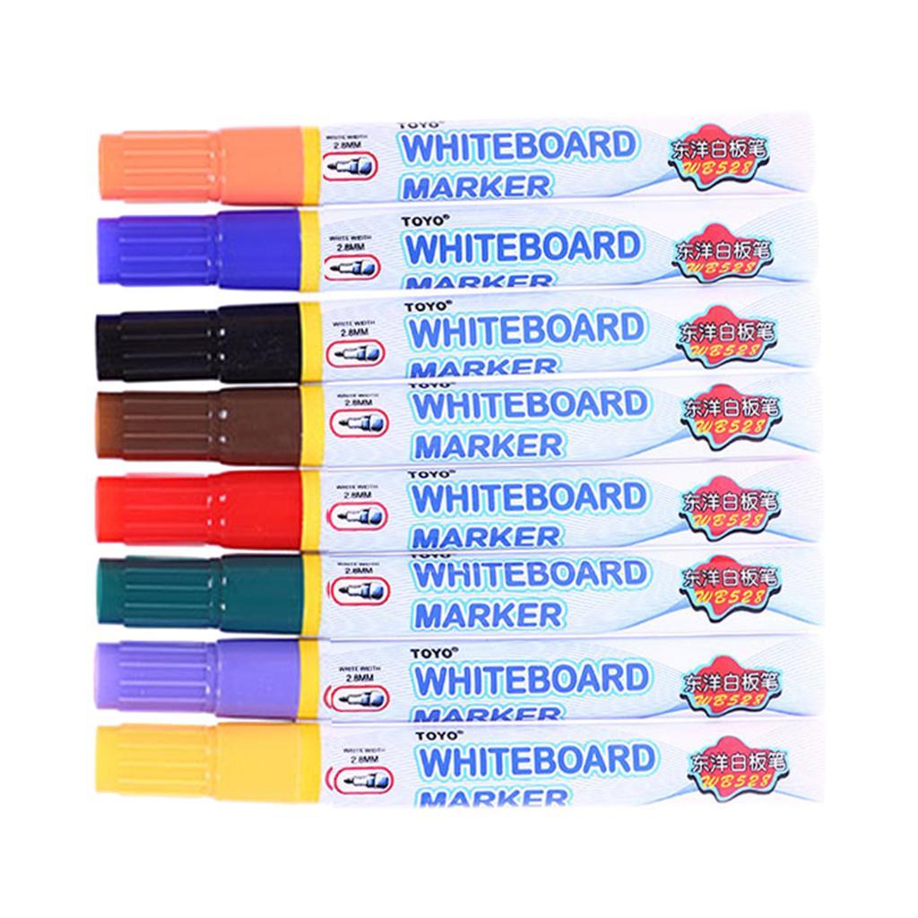 8x Whiteboard Marker Kids Markers Pen for Paper Glass Ceramic Painting