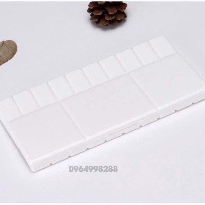 Khay pha màu nước gập 10.4*20CM tiện lợichắc chắn chuyên dùng vẽ màu nướcmàu bột, acrylic
