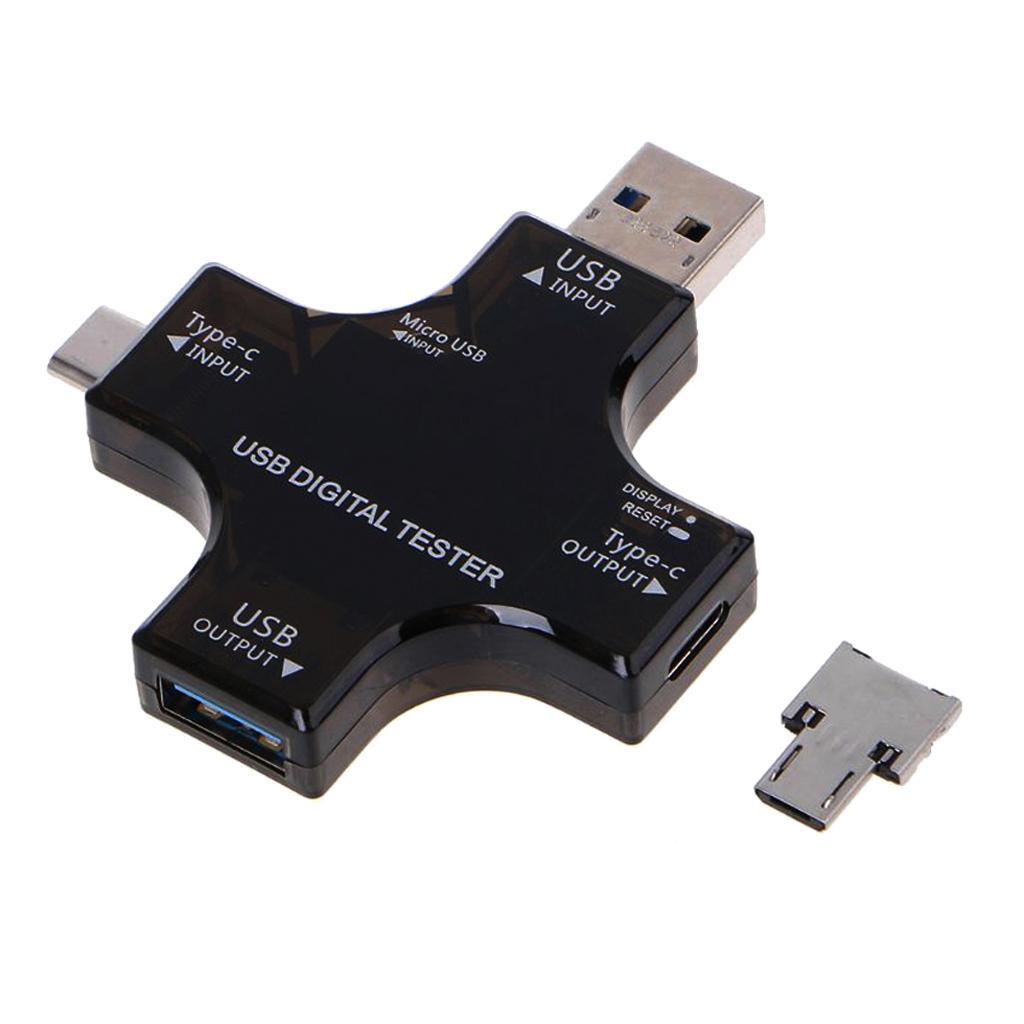 Usb C Power Meter Testers, 2 In 1 Type C Usb Tester Color Screen Lcd