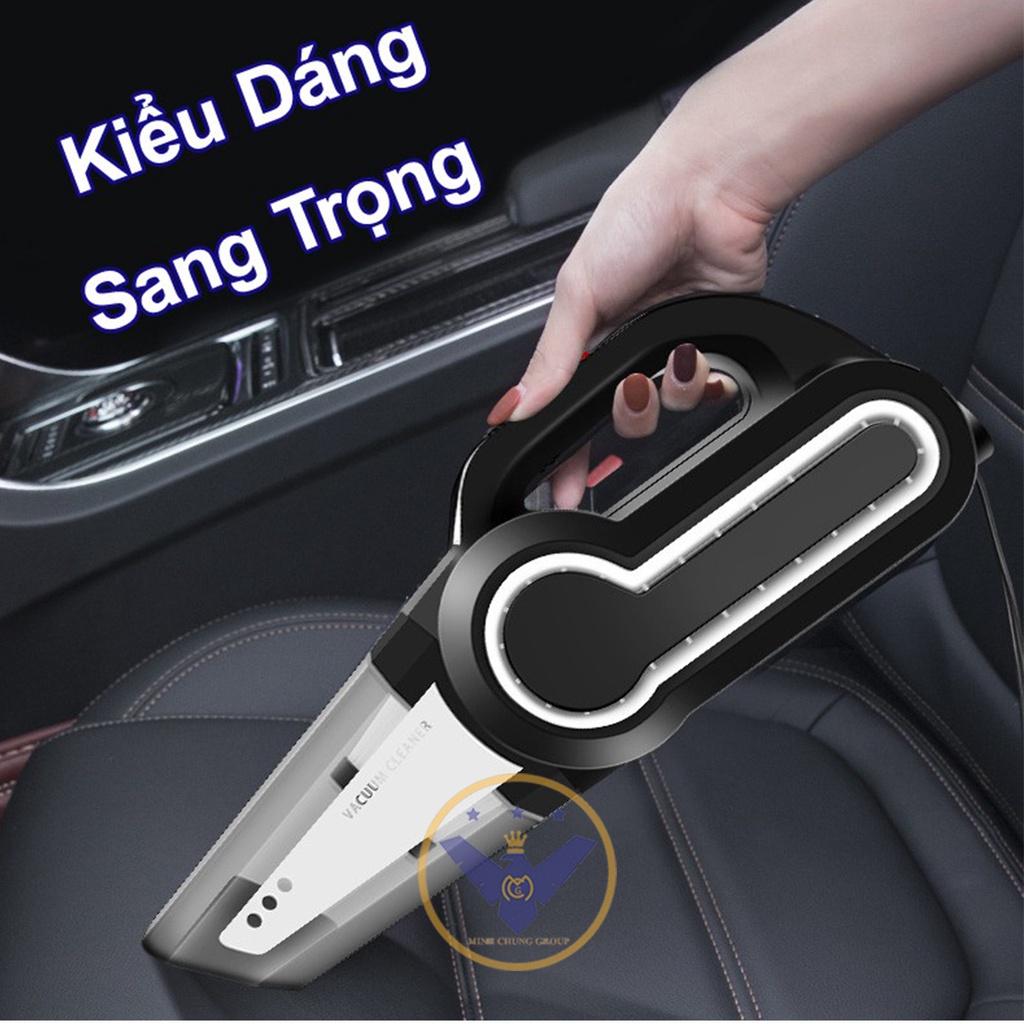 Máy hút bụi ô tô cầm tay kèm bơm lốp mini đa năng 4 in 1