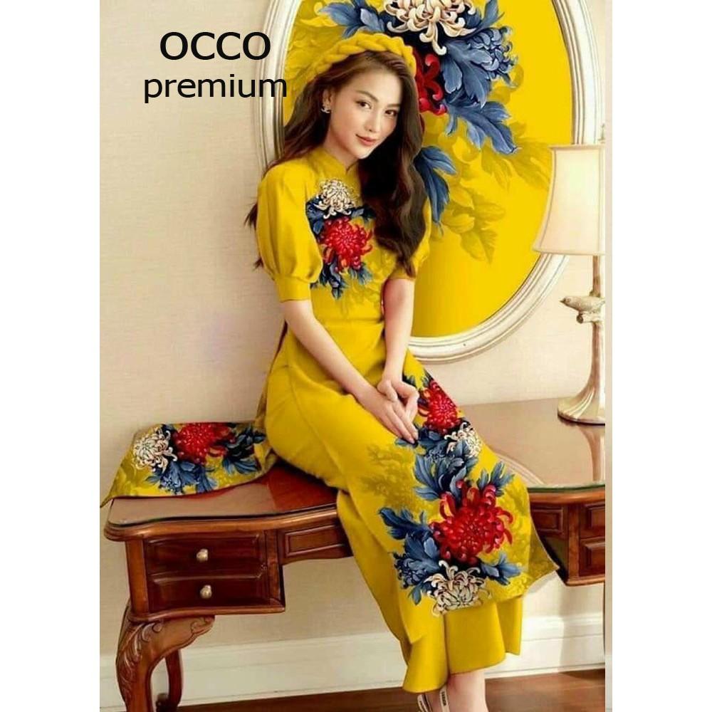 Áo dài cách tân họa tiết siêu đẹp AD250 [HÀNG XUẤT NHẬT-HÀN QUỐC