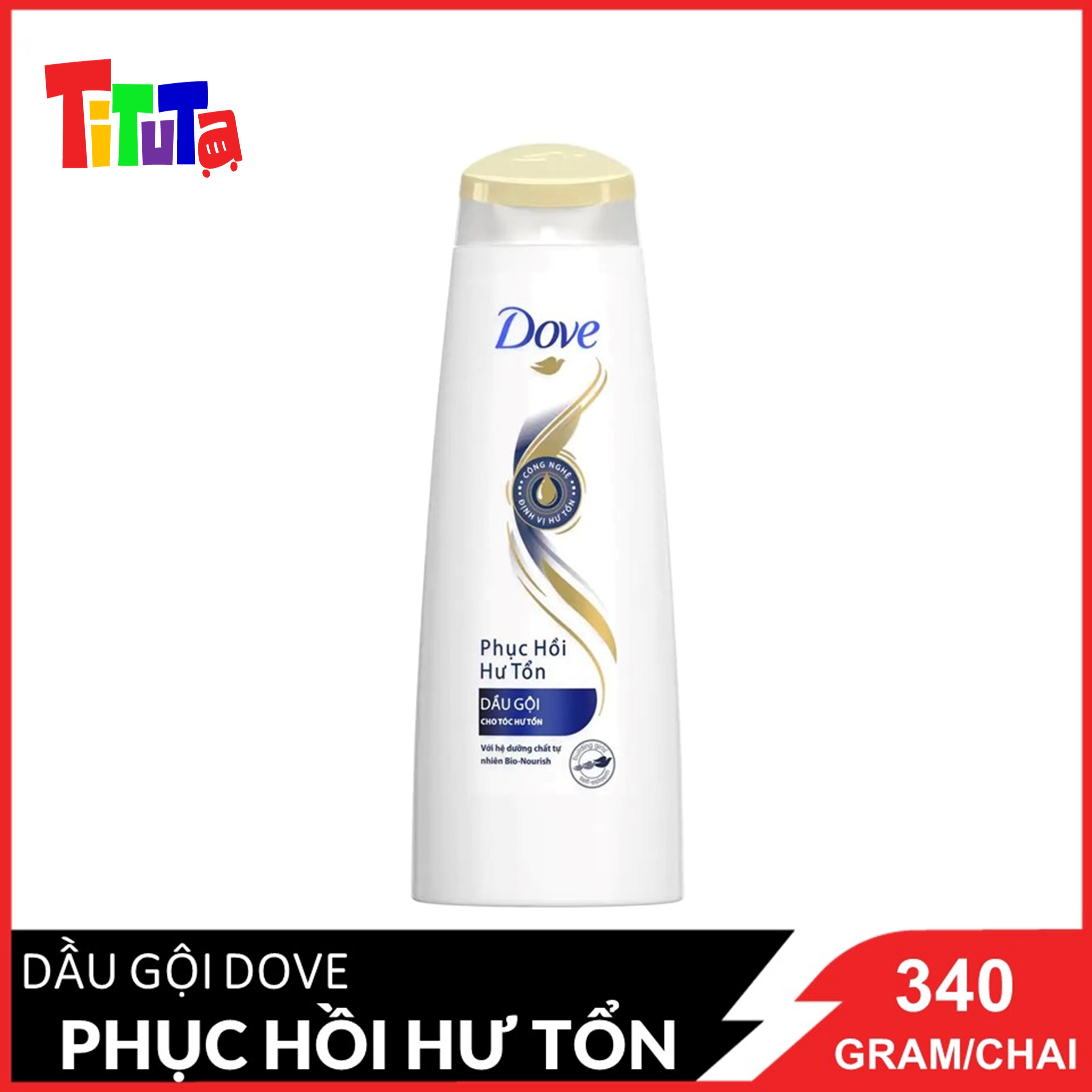 Dầu Gội Dove Phục Hồi Hư Tổn (340g)