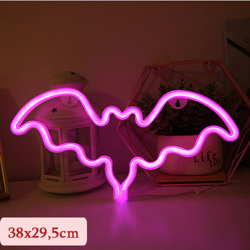 Đèn LED Neon trang trí phòng ngủ, quán dùng pin + USB