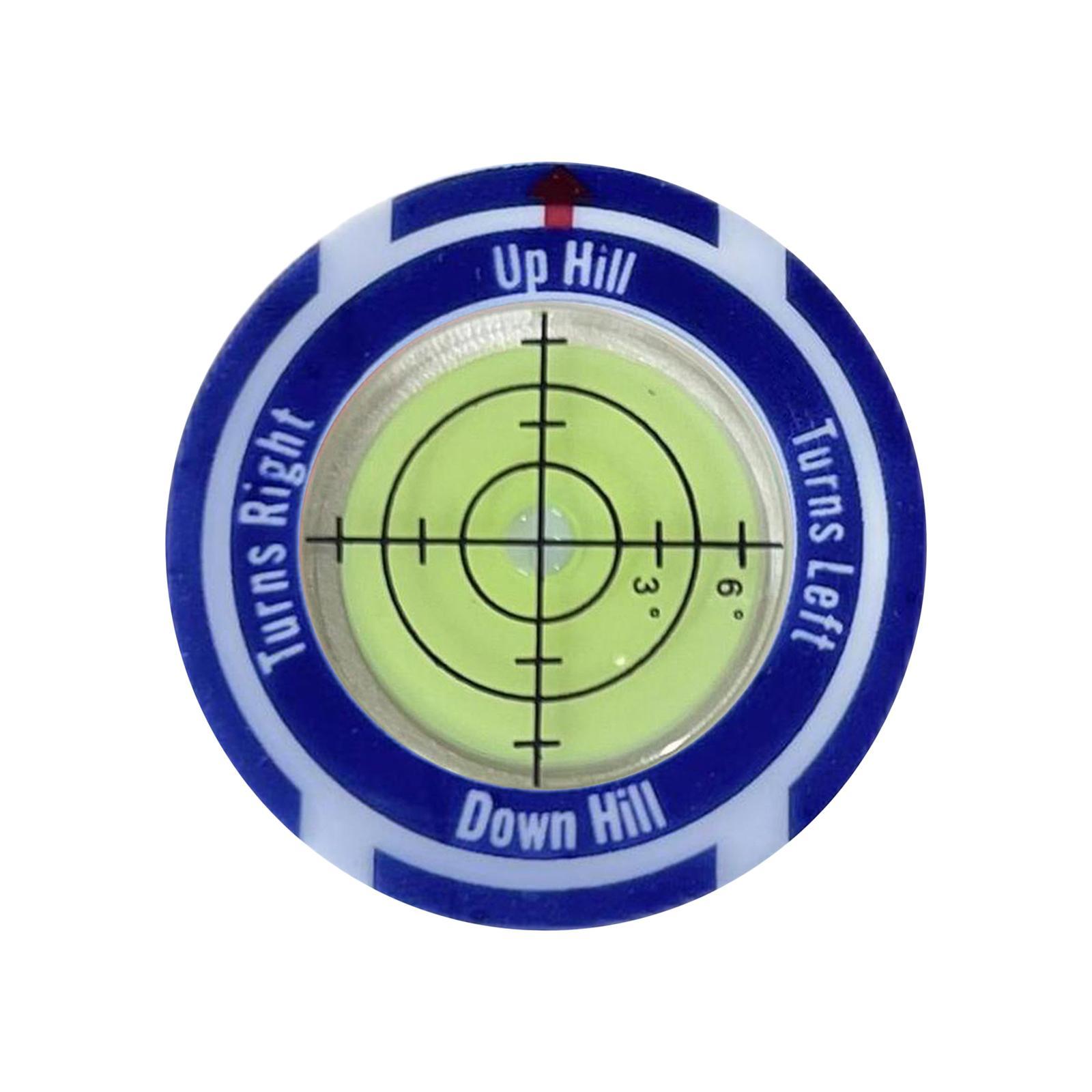 Golf Ball Marker with Hat Clip Compact Accessory Outdoor Putting Aid