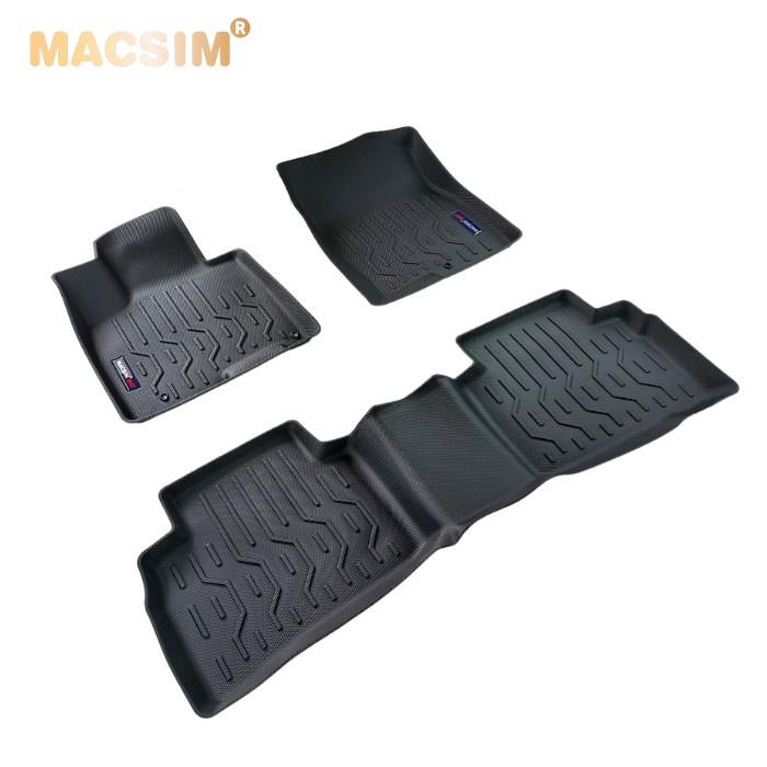 Thảm lót sàn xe ô tô Hyundai Tucson 2022 Nhãn hiệu Macsim chất liệu nhựa TPV cao cấp màu đen, màu be