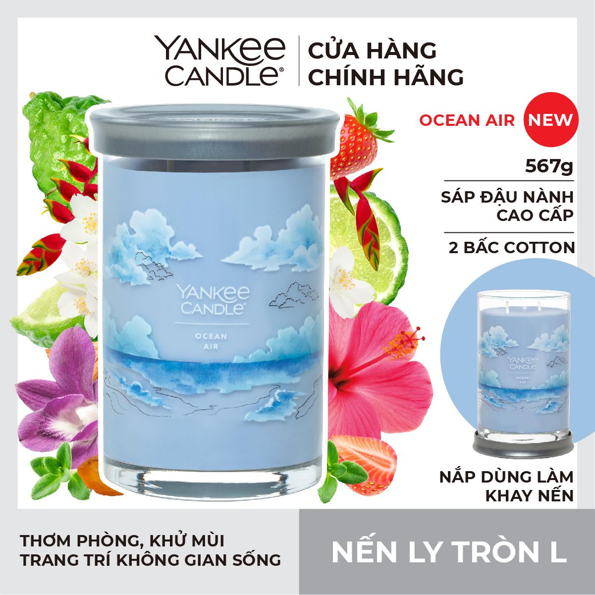 Nến ly tròn sáp đậu nành Yankee Candle size L (567g) - Ocean Air