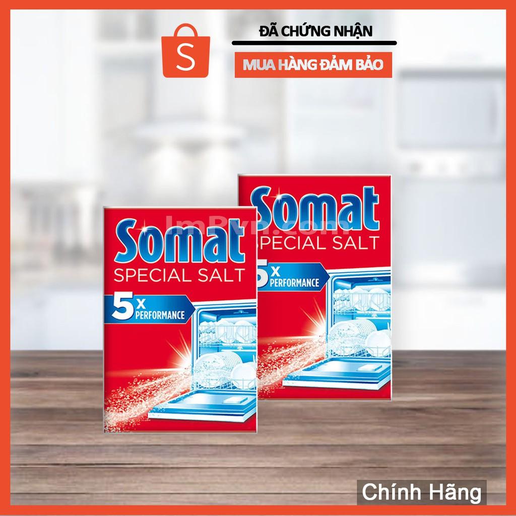 Combo Muối rửa bát Somat 2.4kg