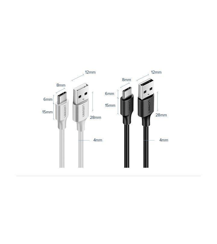 Ugreen UG60826US287TK 3M USB A sang type c 2.0 màu đen cáp truyền dữ liệu từ máy tính ra điện thoại - HÀNG CHÍNH HÃNG