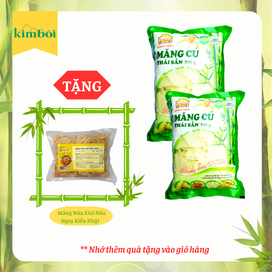 Combo 2 Gói Măng Củ Thái Sẵn Kim Bôi 500g