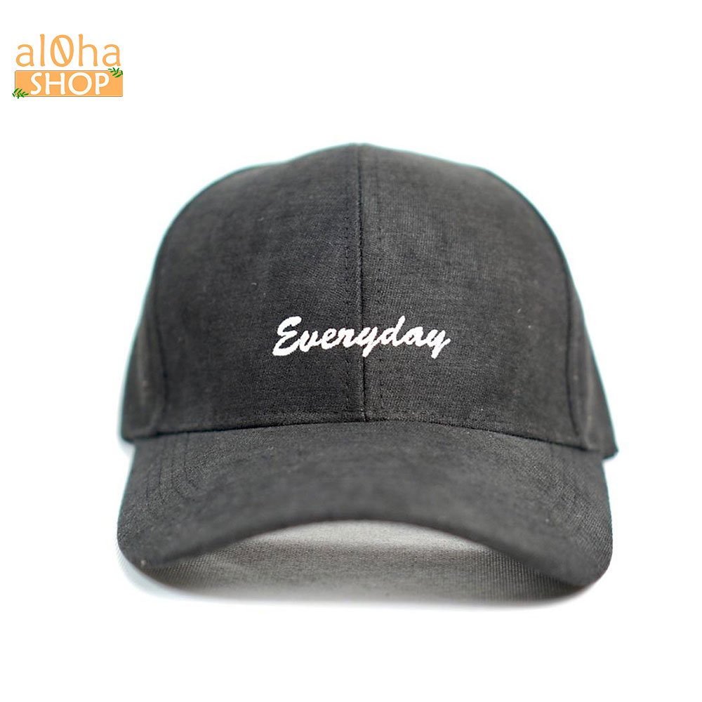 Nón Ulzzang thêu chữ Everyday - mũ lưỡi trai unisex nam nữ chống nắng - al0ha Shop