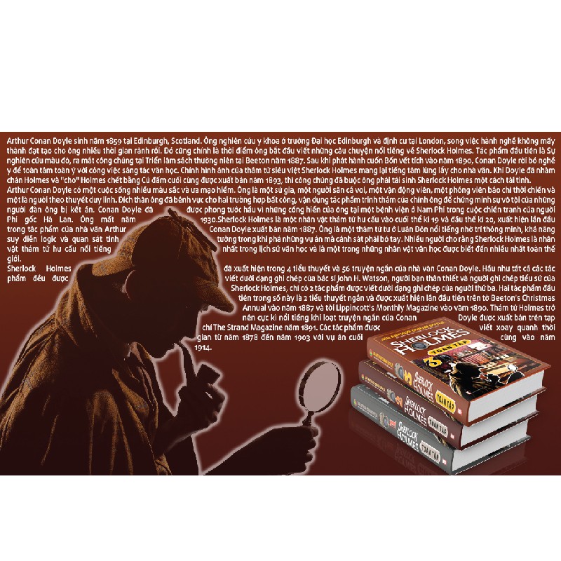 Sách - Sherlock Holmes Trọn Bộ 3 Tập Mới Nhất (Bìa Cứng KV)