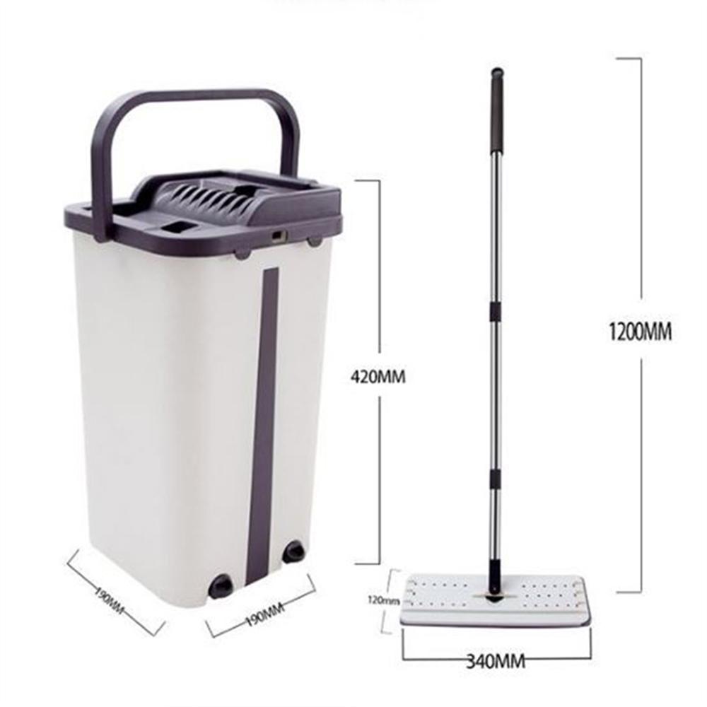 Bộ Chổi Lau Sàn Nhà Thiết Kế Gọn Nhẹ Hiện Đại Dễ Dàng Sử Dụng Vắt Tự Động Thông Minh Tặng Kèm 2 Bông Lau Nhà - Hàng Loại 1