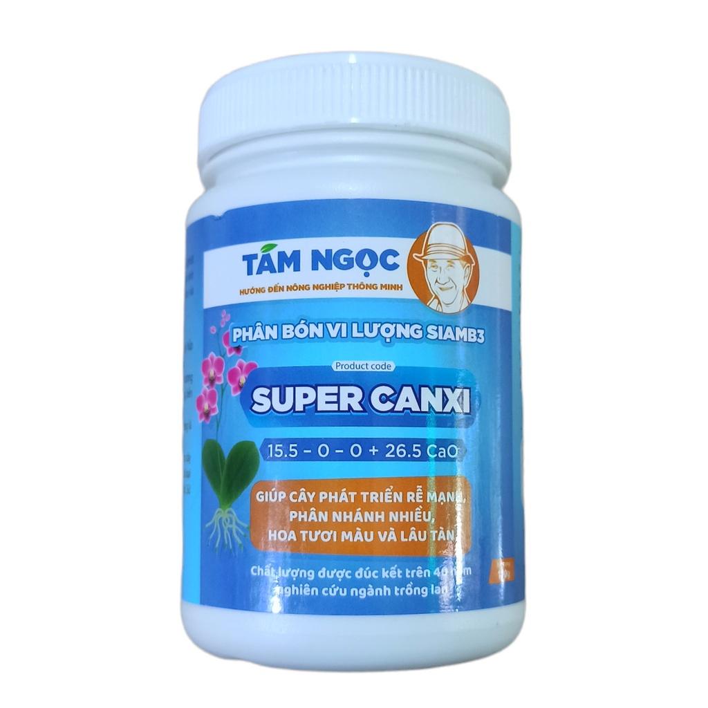 SUPER CANXI - Thầy Tám Ngọc/Lá cây dày, xanh mướt,rễ to, khỏe, phân nhánh nhiều,cứng cây. lọ 100gr
