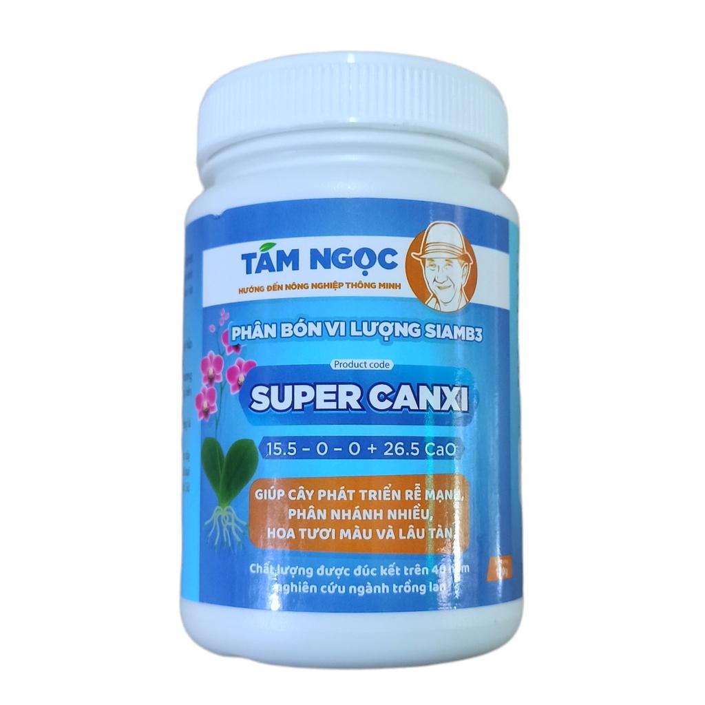 SUPER CANXI - Thầy Tám Ngọc/Lá cây dày, xanh mướt,rễ to, khỏe, phân nhánh nhiều,cứng cây. lọ 100gr