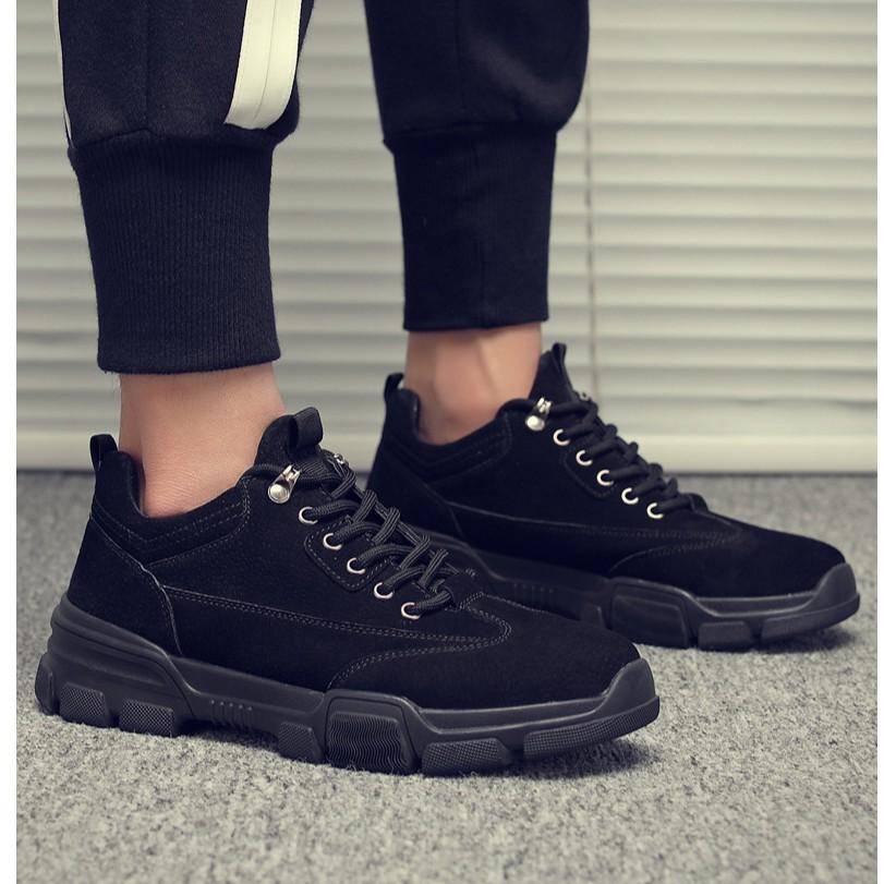 Giày Sneaker Nam TKTMS08 Giày Thể Thao Nam Da Lộn Phong Cách Bụi Bặm Đường Phố Size