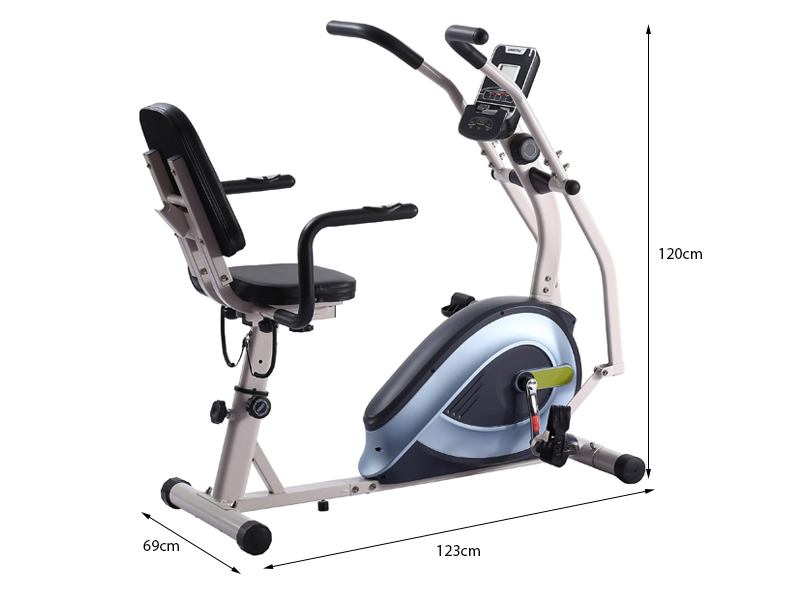 (Mẫu mới 2025) Xe đạp tập liên hoàn tay chân phục hồi chức năng BC81013, xe đạp vận động tại nhà với 14 cấp độ, đệm ngồi êm ái, chắc chắn. Xe đạp tập phục hồi sau tai biến tại nhà.