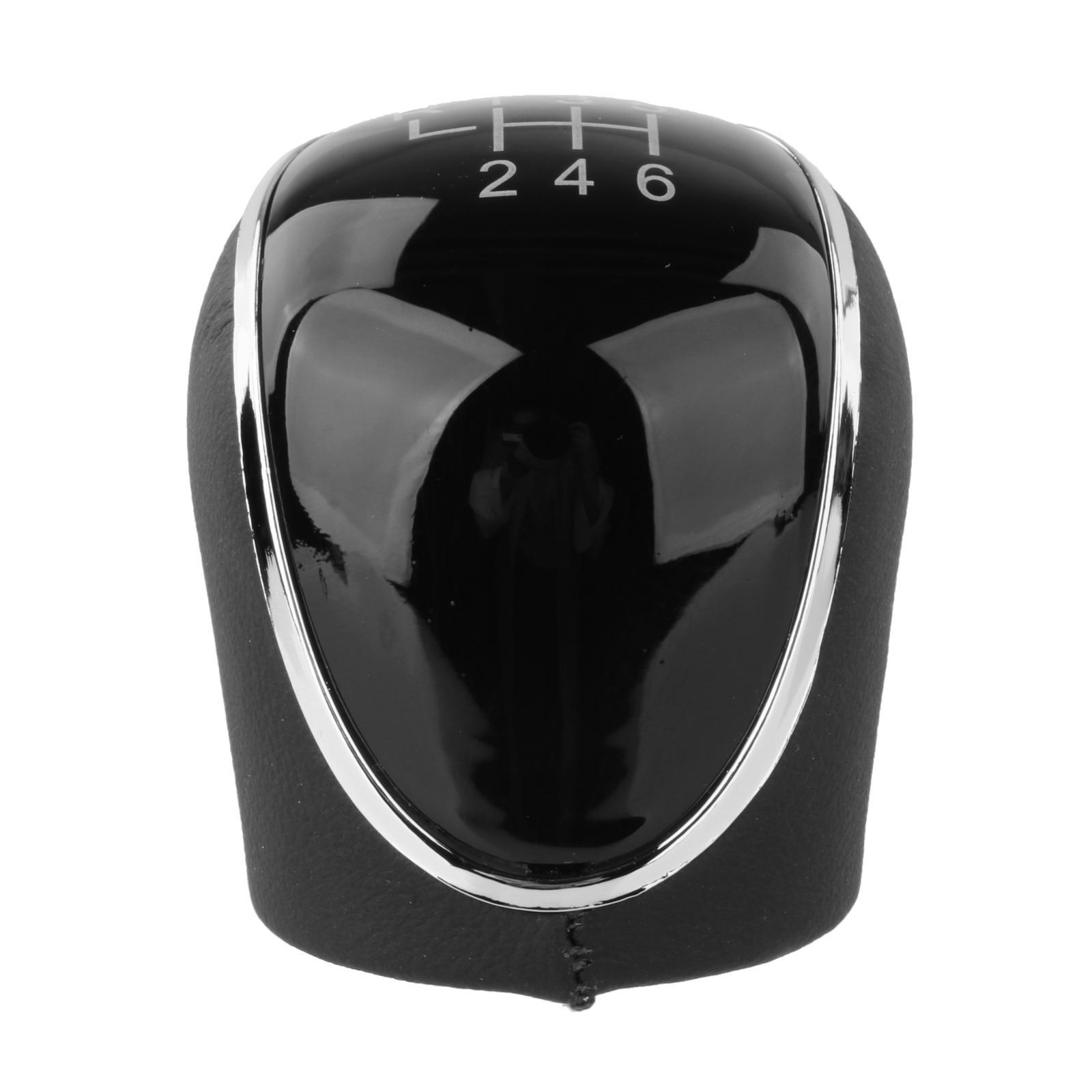 Interior 6 Speed Gear Shifter Knob Manual Automatic Gears Stick Lever for Ford Mondeo, Black Car Accessories