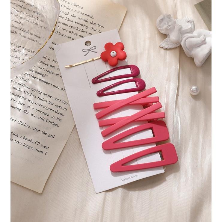 Set 7 Kẹp Tóc Màu Sắc Xinh Xắn Dành Cho Nữ vintag