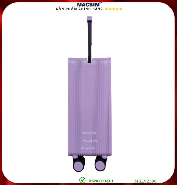 Vali cao cấp Macsim SMLV2306 cỡ 20 inch màu tím - Hàng loại 1