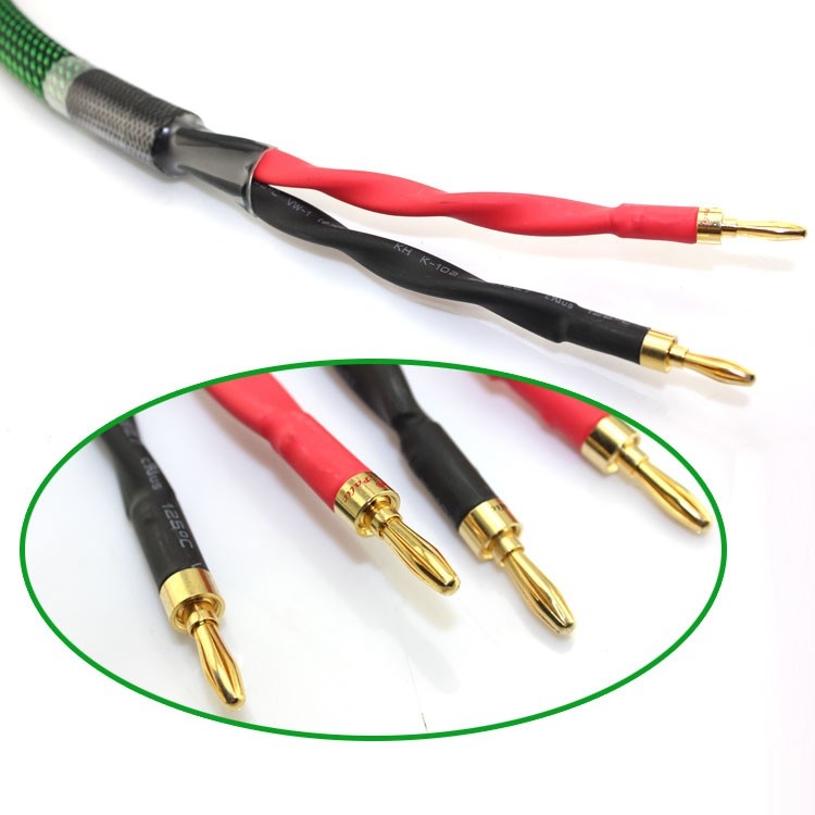 ROGTZ Dây Loa Âm Thanh 4 Lõi Đồng Mạ Bạc Cao Cấp 1,5m - Hàng Nhập Khẩu