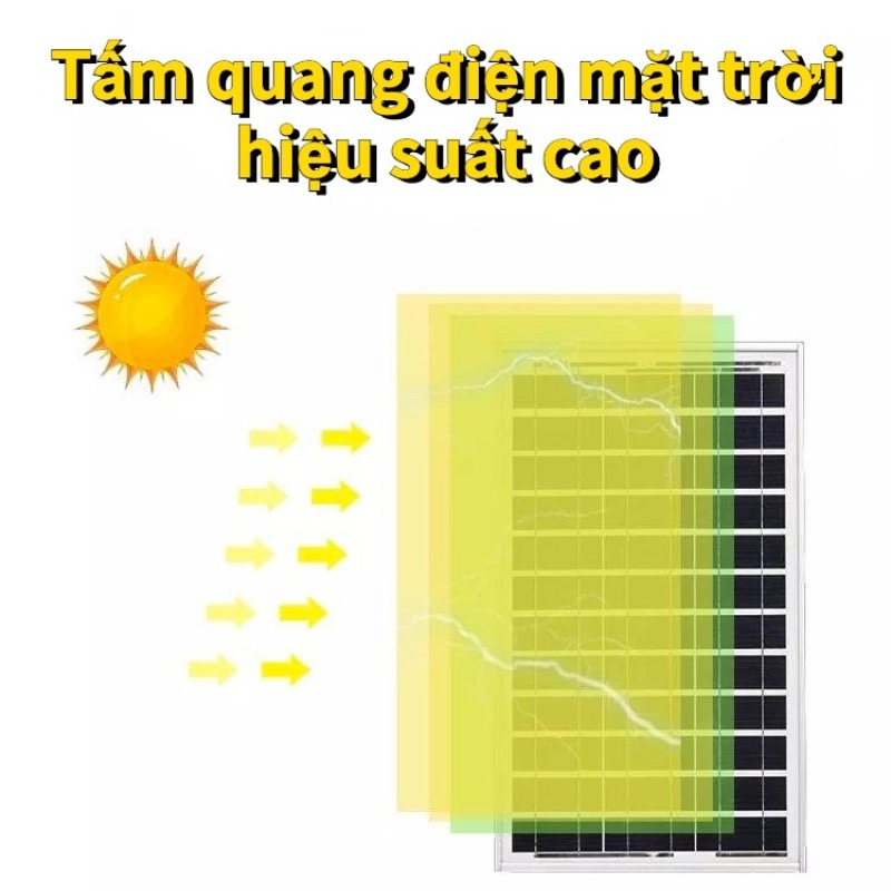 Đèn Năng Lượng Mặt Trời Đèn Pha vỏ nhôm chống nước 60W 100W 200W 300W 500W
