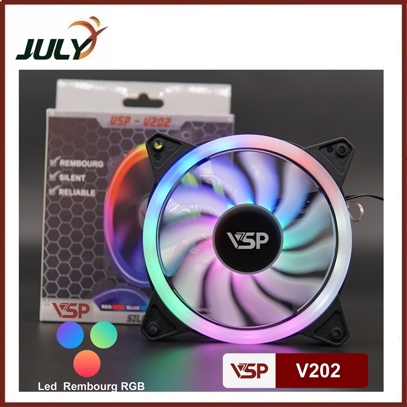 Fan Case V202 LED Tròn 2 Mặt (Double Circle ) - JL - HÀNG CHÍNH HÃNG