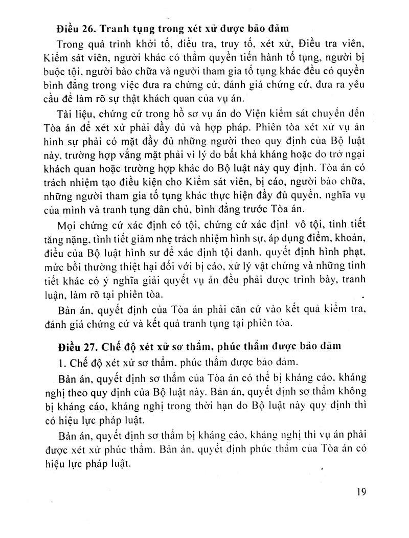 Bộ Luật Tố Tụng Hình Sự Của Nước Cộng Hoà Xã Hội Chủ Nghĩa Việt Nam (2016)