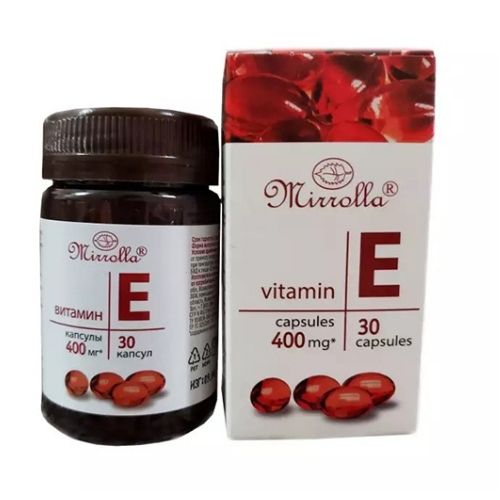 1 Hộp Vitamin E Đỏ Mirrolla 400Mg 30 viên của Nga