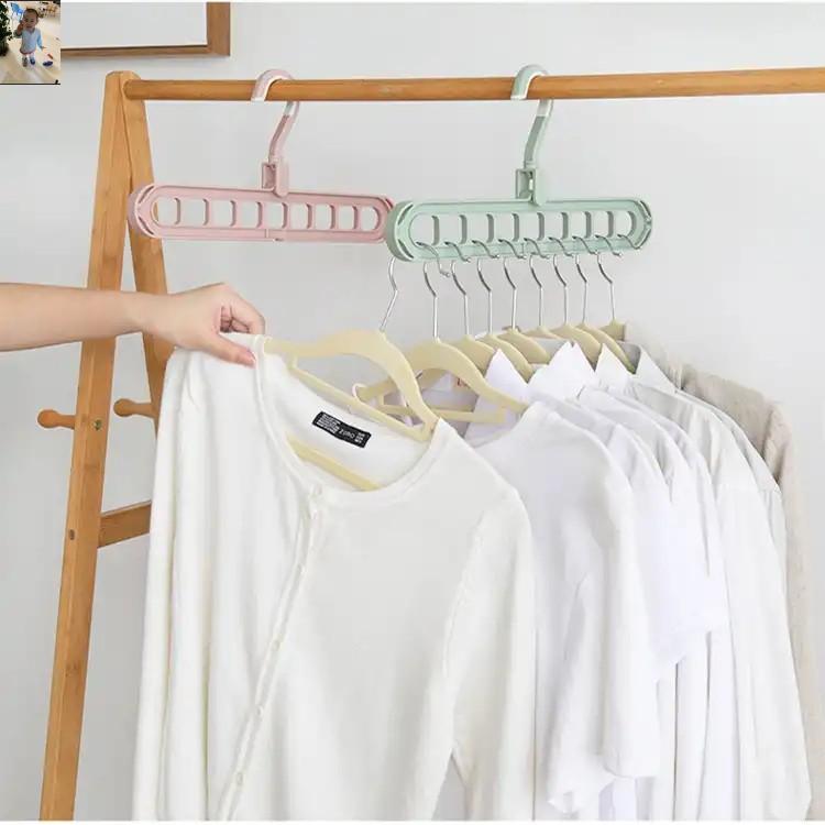 Móc Treo Quần Áo Đa Năng 9 Lỗ Tiết Kiệm - Hàng Loại 1