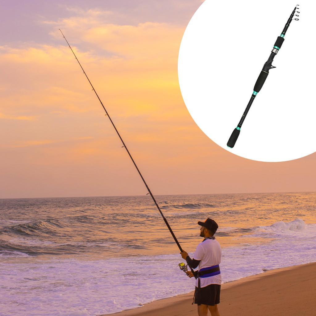 Fishing Rod Ultralight Carbon Fiber Telescopic Fishing Pole 1.8m