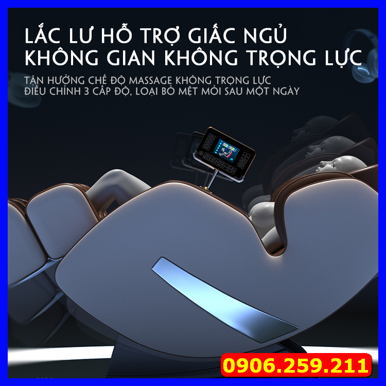 Ghế Massage Trị Liệu Toàn Thân Cao Cấp - Ghế MassageTrục SL Bi Lăn Tự Động ,Màn hình cảm ứng