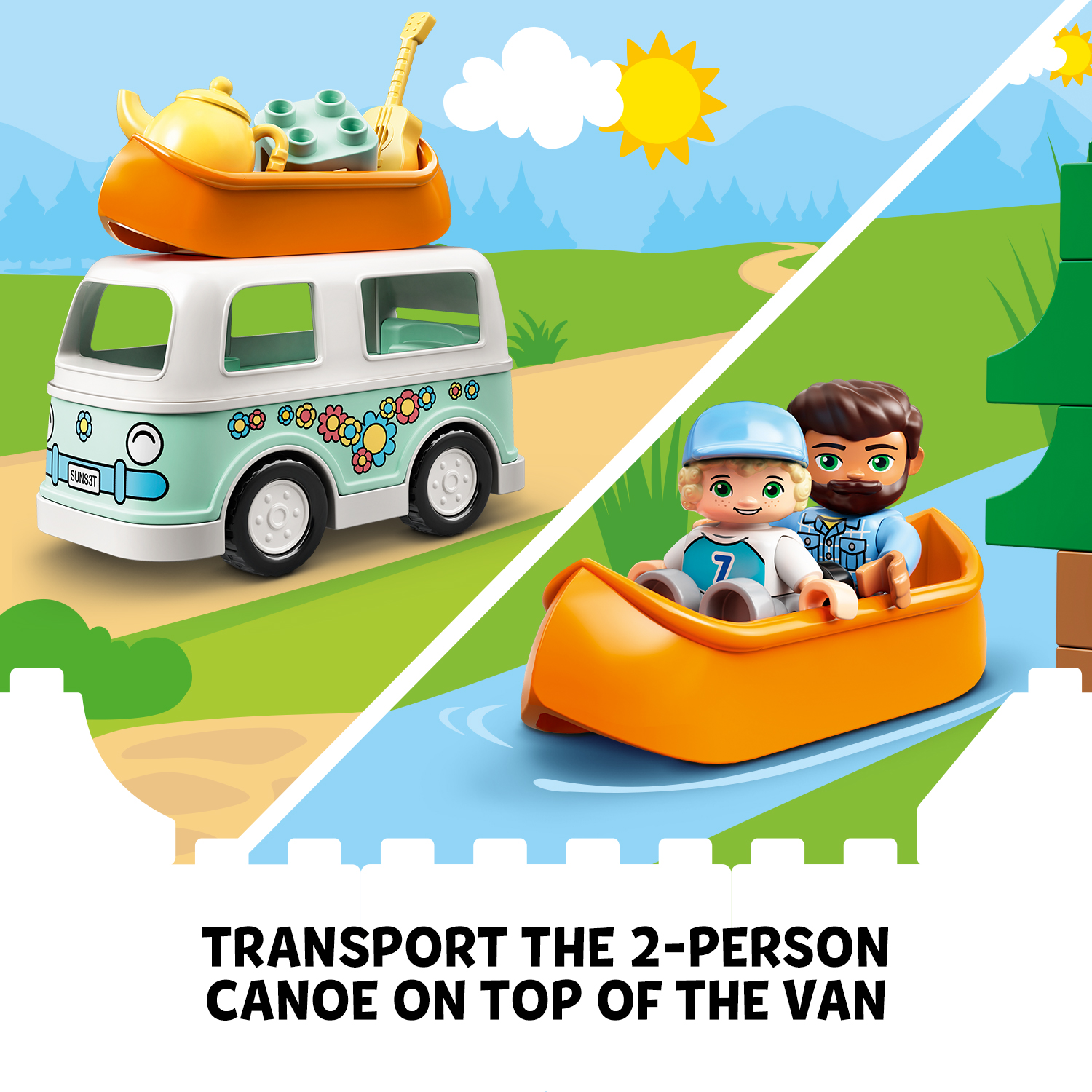 LEGO DUPLO 10946 Chuyến phiêu lưu cắm trại gia đình (30 chi tiết)