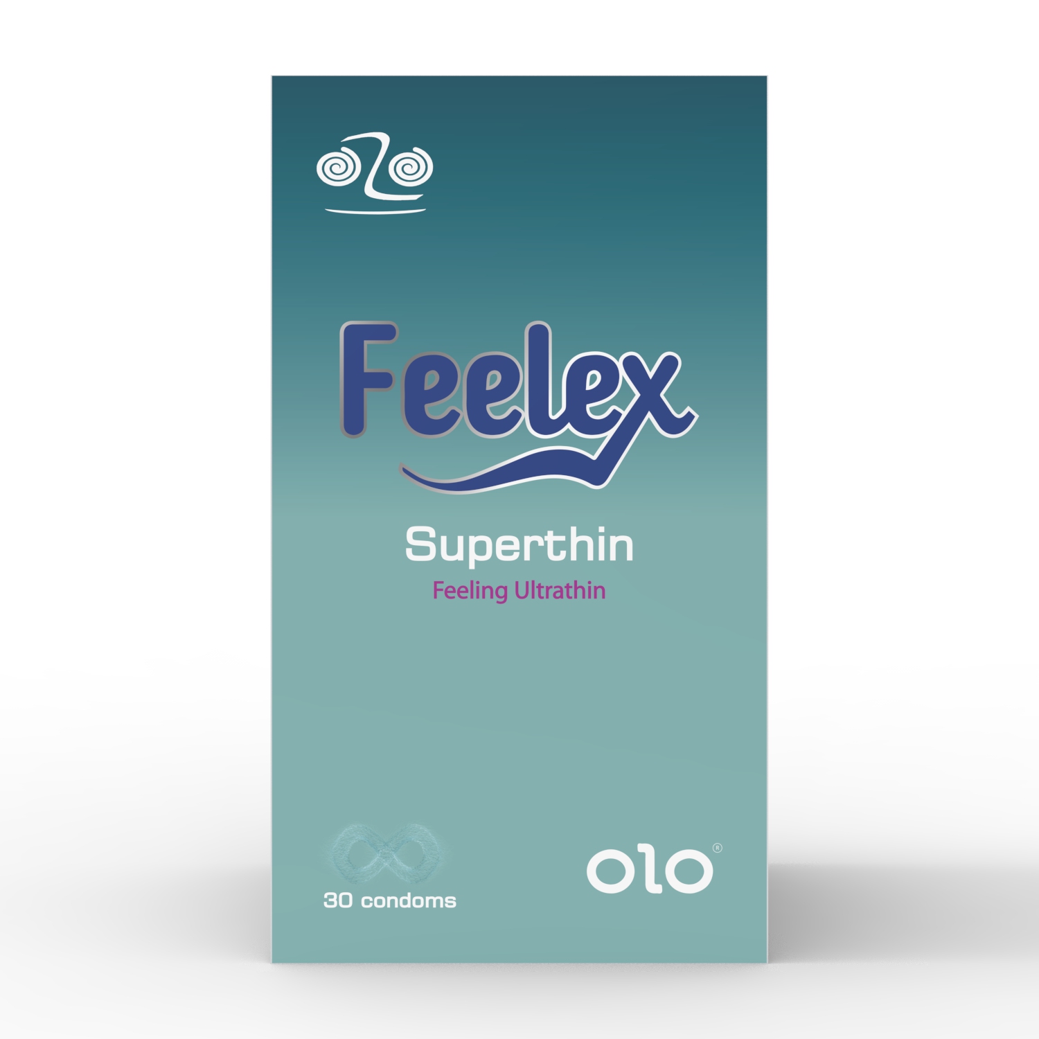 Bao cao su Feelex Superthin siêu mỏng, nhiều gel bôi trơn, hương thơm - Hộp 30bcs