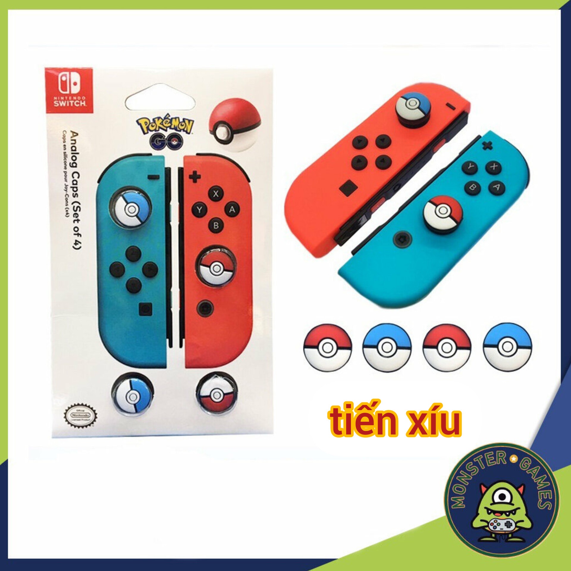 Núm bọc cần analog tay cầm joycon nintendo switch MẦU VÀNG
