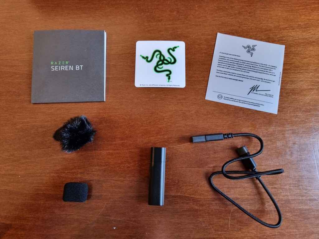 Thiết bị thu âm Razer Seiren BT Bluetooth Microphone for Mobile Streaming RZ19-04150100-R3M1 _Hàng chính hãng