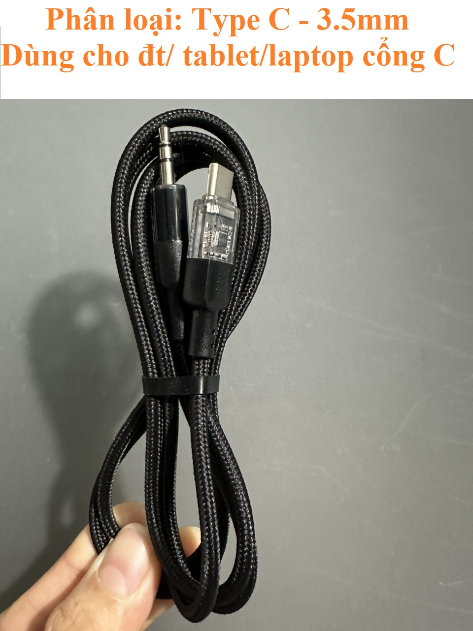 Dây cáp chuyển đổi âm thanh AUX 3.5mm cho điện thoại iPhone type C hoco UPA27 1.2 mét _ Hàng chính hãng