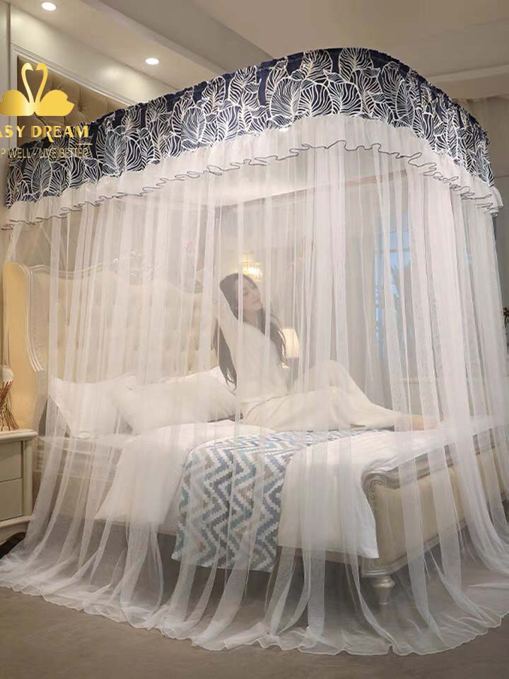 Mùng khung không khoan tường - Màn Ngủ Cao cấp Easy Dream chống muỗi -kiểu dáng khách sạn - công chúa