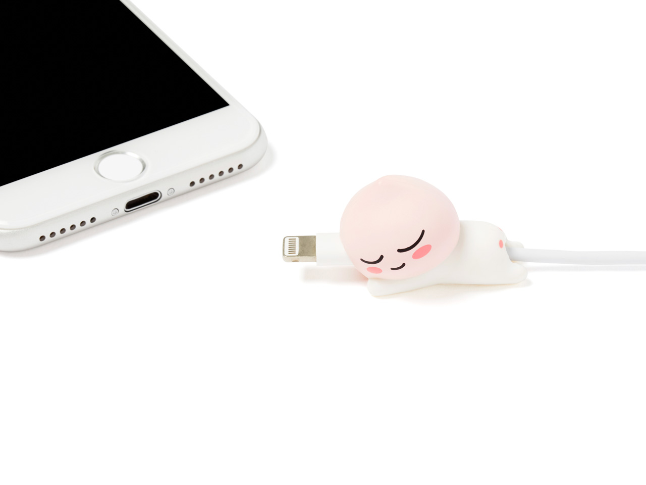 Bộ Bảo Vệ Cáp Sạc Kèm Dây Cáp Micro USB Apeach Kakao Friends Hàng Chính Hãng