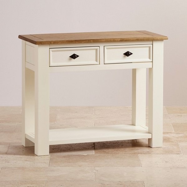 Bàn console 2 ngăn kéo Shutter gỗ sồi