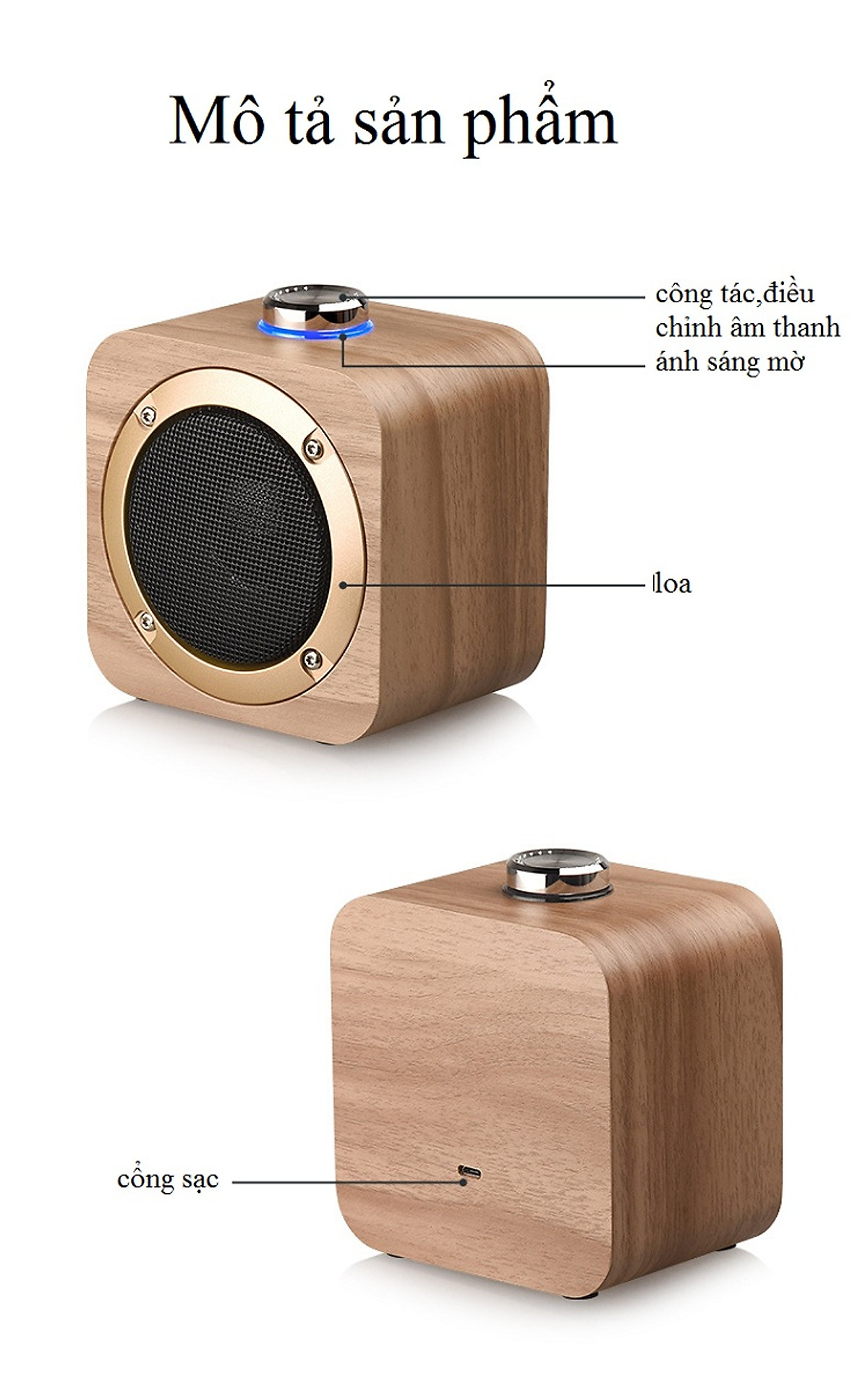 Loa bluetooth mini Q1B cao cấp