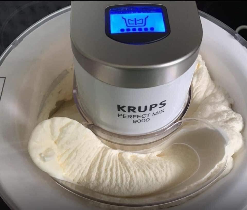 Máy Làm Kem Tươi KRUPS, Máy Làm Kem Cuộn Mini, Máy Làm Kem Hoa Quả Tại Nhà, Ice Cream Maker, Dung Tích 1.6L, Nhập Đức